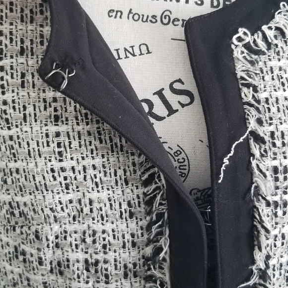 Mario Serrani wool blend black and White blazer - Picture 4 of 6